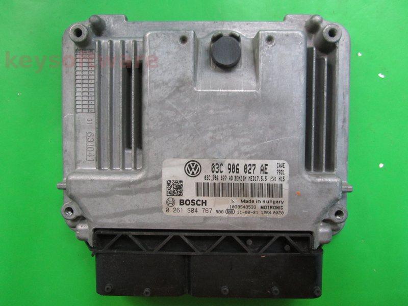 ECU Seat Ibiza 1.4 03C906027AE 0261S04767 MED17.5.5 CAVE H15