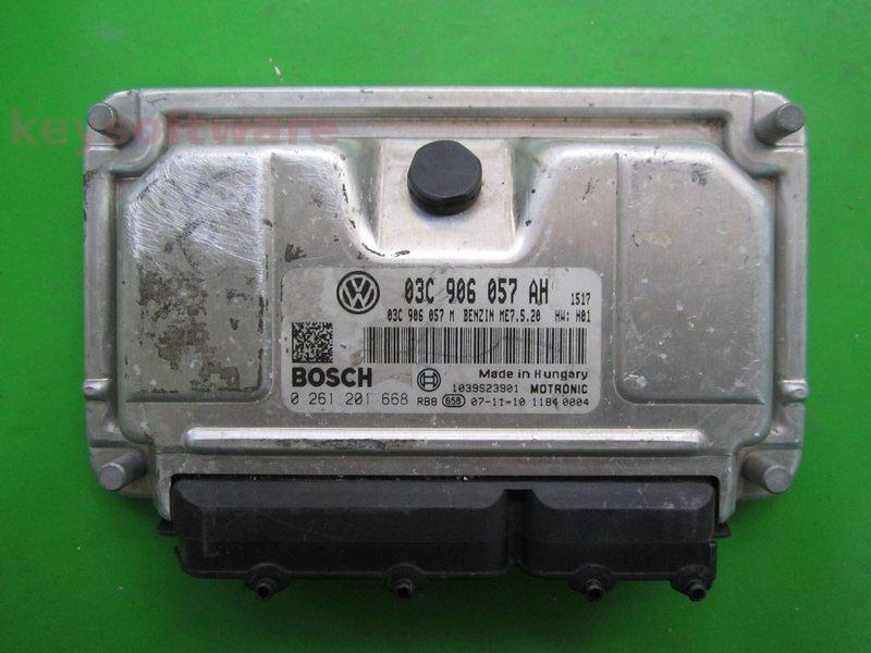 ECU VW Eos 1.6 03C906057AH 0261201668 ME7.5.20 BLF H01