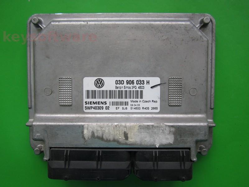 ECU VW Fox 1.2 03D906033H 5WP40309 SIMOS 3PG BMD
