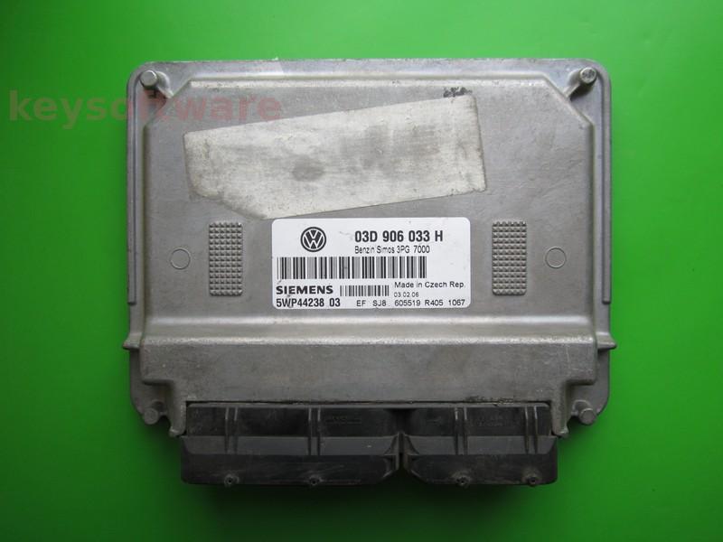 ECU VW Fox 1.2 03D906033H 5WP44238 SIMOS 3PG BMD