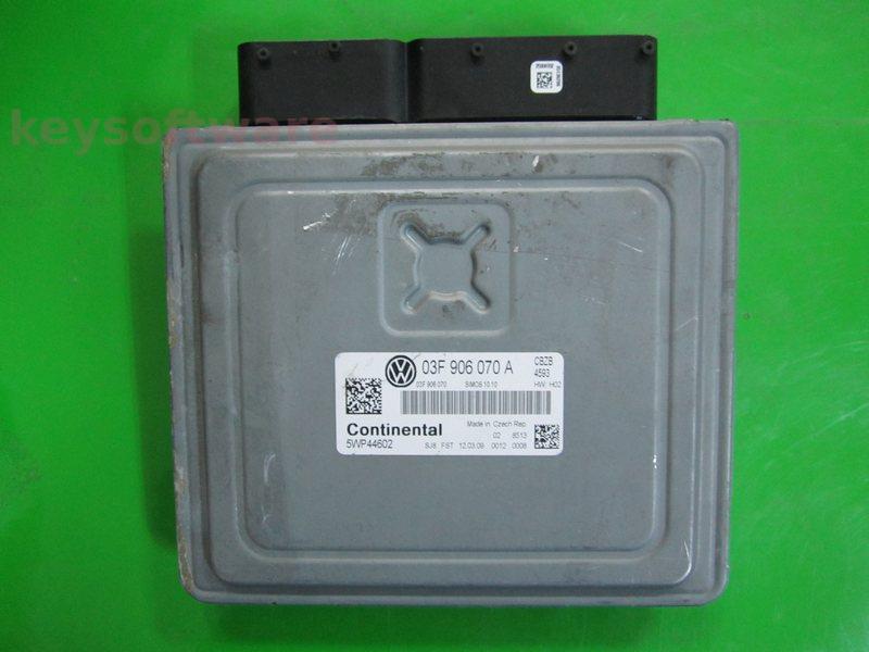 ECU VW Golf6 1.2 03F906070A 5WP44602 SIMOS 10.10 CBZB H02