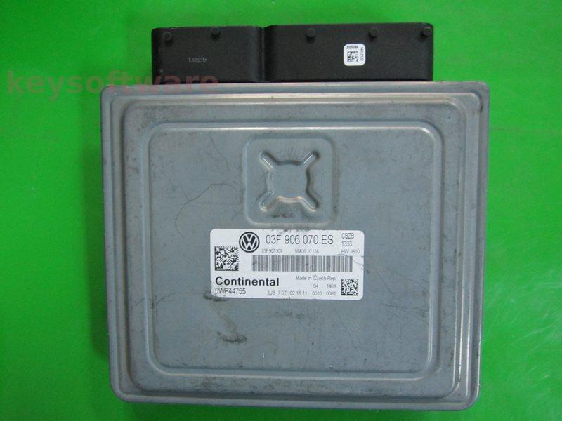 ECU VW Golf6 1.2 03F906070ES 5WP44755 SIMOS 10.12A CBZB H10