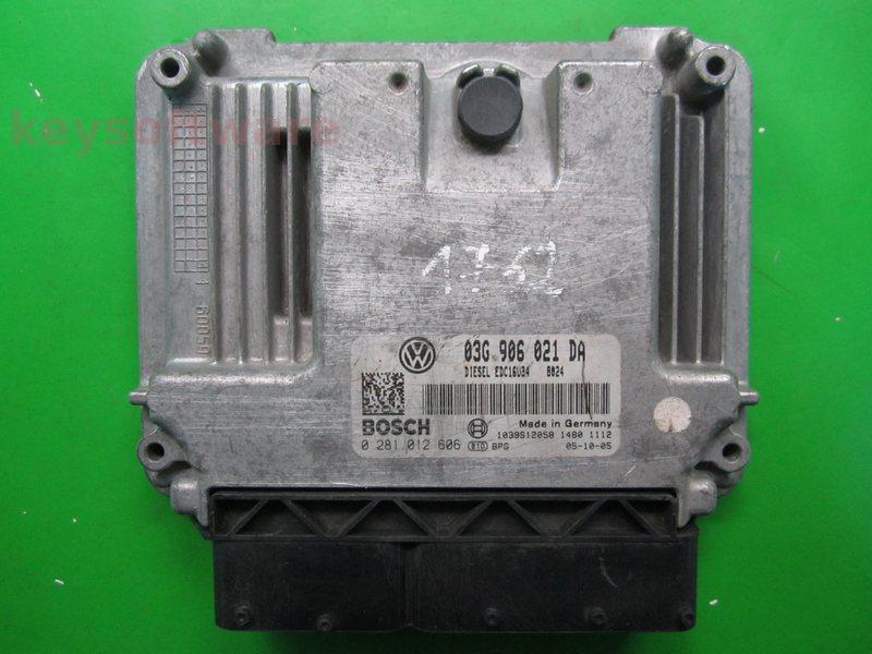 ECU Seat Altea 1.9TDI 03G906021DA 0281012606 EDC16U34 BLS
