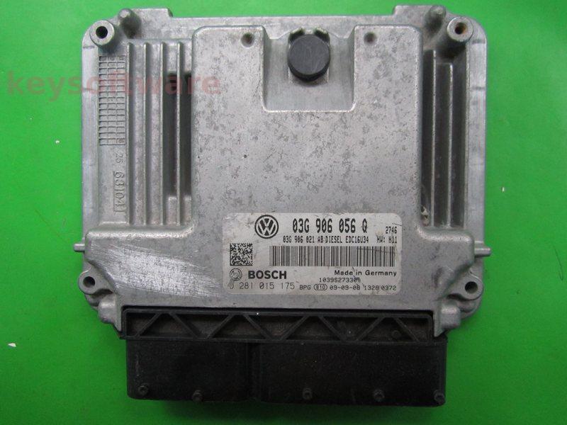 ECU VW Caddy 1.9TDI 03G906056Q 0281015175 EDC16U34 H11