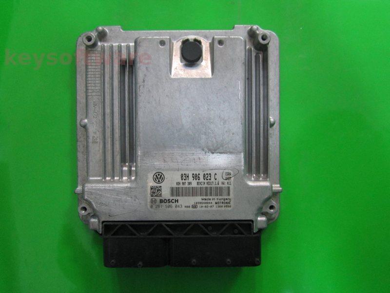 ECU VW Touareg 3.6 03H906023C 0261S06043 MED17.1.6 CGRA H11