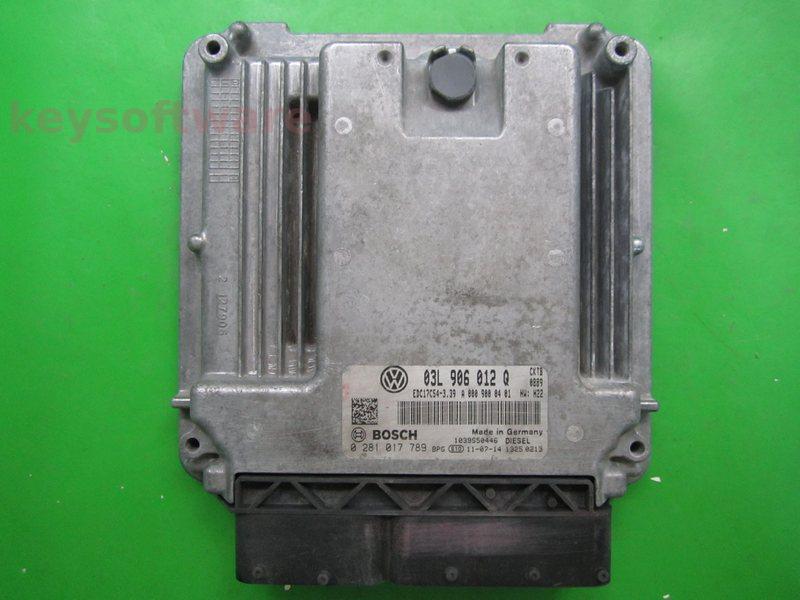 ECU VW Crafter 2.0TDI 03L906012Q 0281017789 EDC17C54 CKTB H22