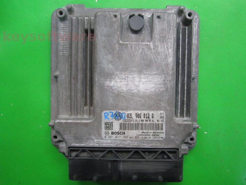 ECU VW Crafter 2.0TDI 03L906012Q 0281017789 EDC17C54 CKTB H23
