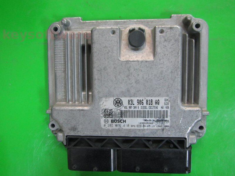 ECU VW Scirocco 2.0TDI 03L906018AQ 0281016410 EDC17C46 CFHC H20