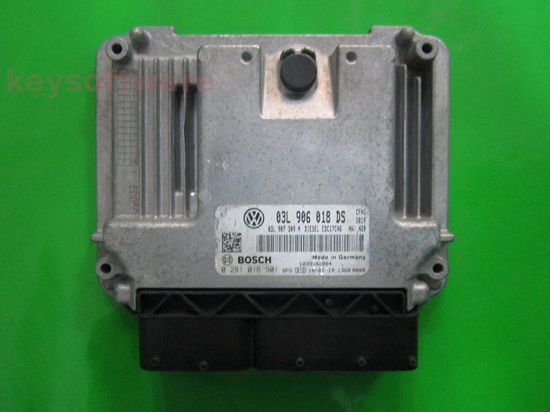 ECU VW Touran 2.0TDI 03L906018DS 0281016901 EDC17C46 CFHC H20