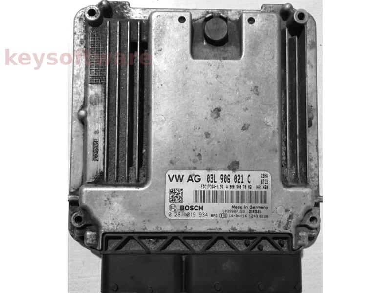 ECU VW Crafter 2.0BTDI 03L906021C 0281019934 EDC17C64 CSNA {