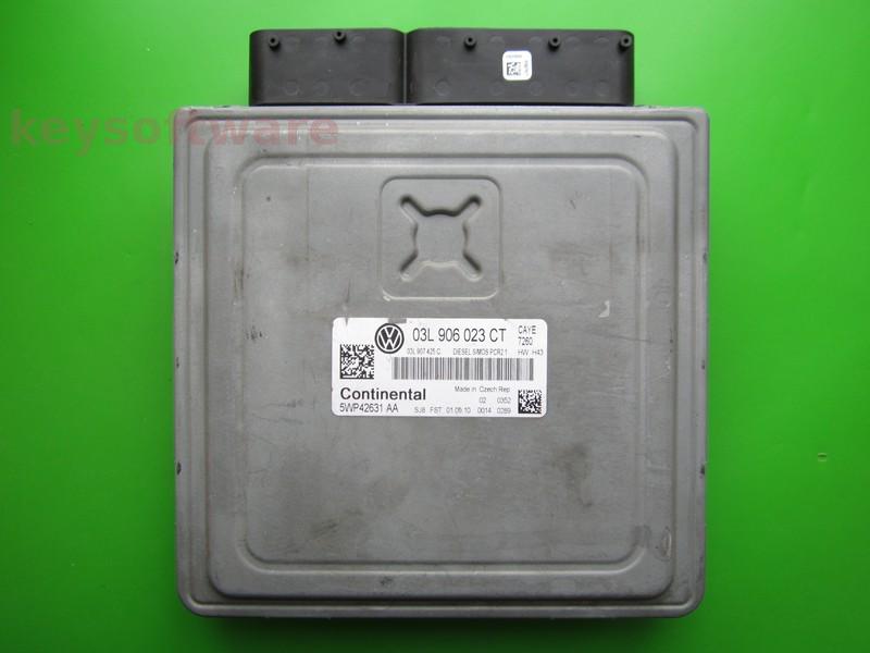 ECU VW Caddy 1.6TDI 03L906023CT 5WP42631 SIMOS PCR2.1 CAYC H43