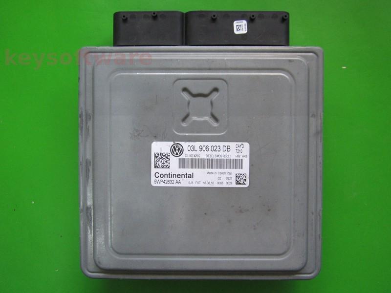 ECU VW Caddy 1.6TDI 03L906023DB 5WP42632 SIMOS PCR2.1 CAYC H43