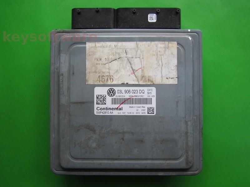 ECU VW Touran 1.6TDI 03L906023DQ 5WP42810 SIMOS PCR2.1 CAYC H23
