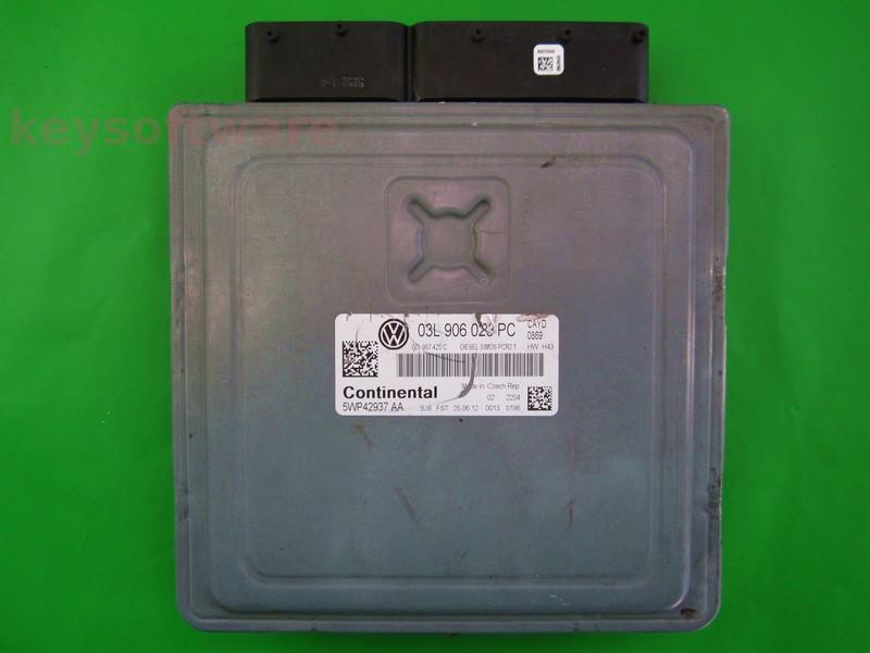 ECU VW Caddy 1.6TDI 03L906023PC 5WP42937 SIMOS PCR2.1 CAYD H43