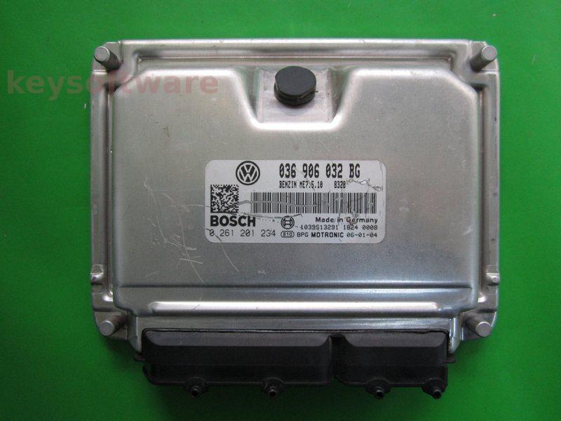 ECU VW Caddy 1.4 036906032BG 0261201234 ME7.5.10 BCA