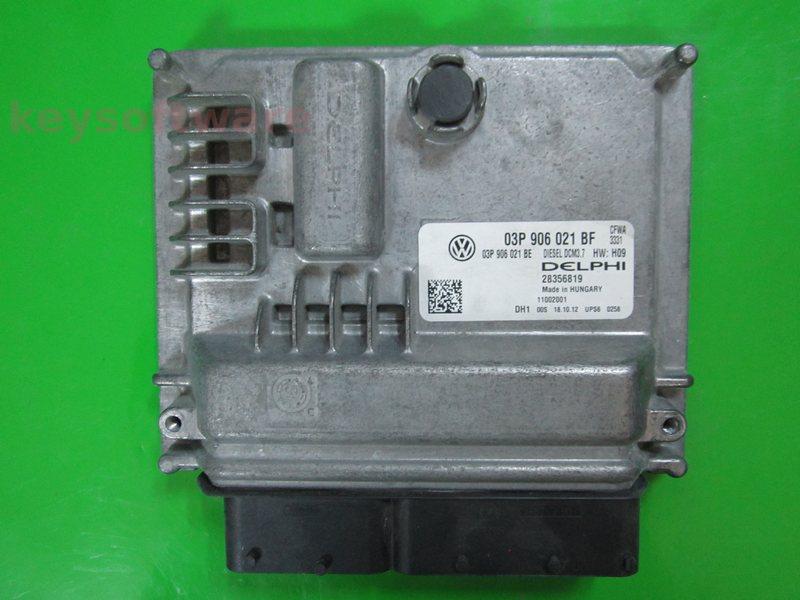 ECU VW Polo 1.2TDI 03P906021BF 28356819 DCM3.7 CFWA H09
