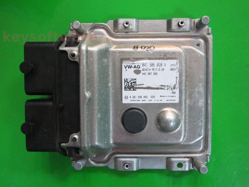 ECU VW Up 1.0 04C906020A 0261S06093 ME17.5.20 CHYB