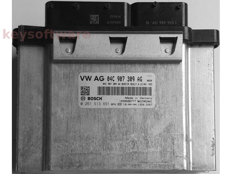 ECU VW Caddy 1.0 04C907309AG 0261S13691 MED17.5.21 H22 {