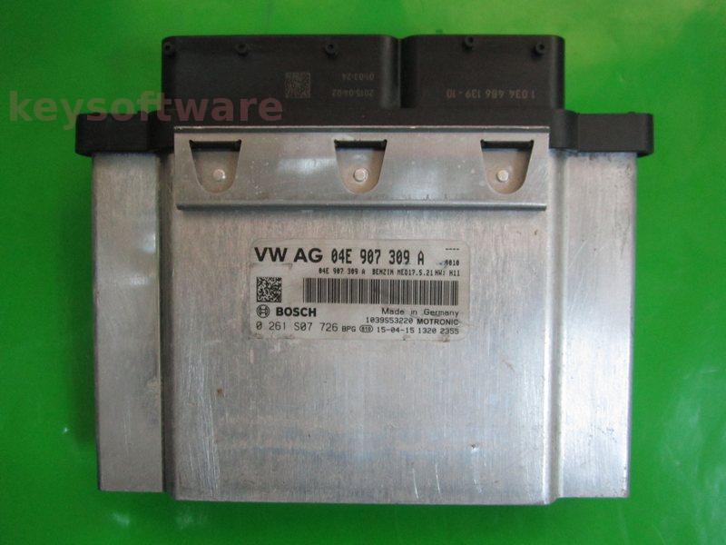 ECU VW Golf7 1.4 04E907309A 0261S07726 MED17.5.21 H11