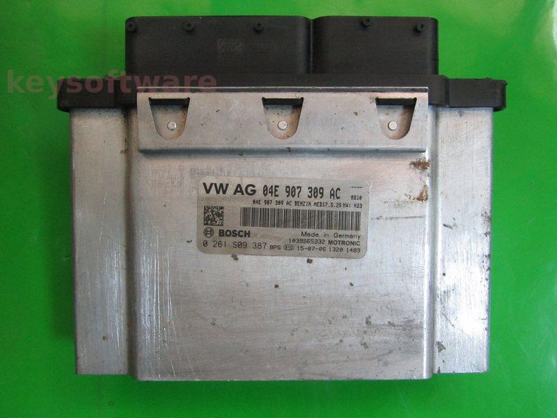 ECU VW Golf6 1.4 04E907309AC 0261S09387 MED17.5.25 H23