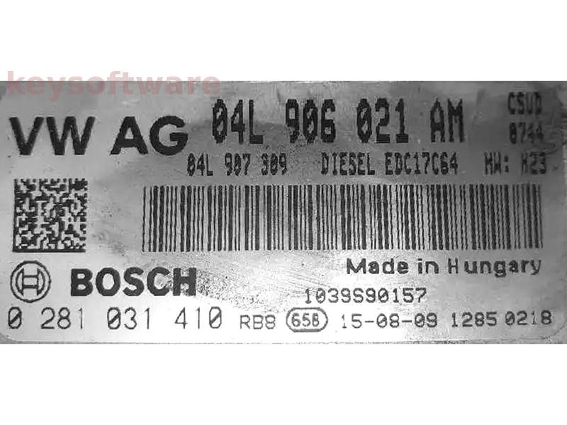 ECU Audi A6 2.0TDI 04L906021AM 0281031410 EDC17C64 CSUD {