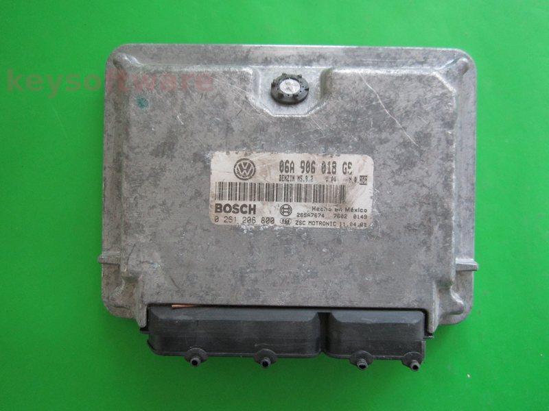 ECU VW Beetle 2.0 06A906018GS 0261206800 M5.9.2 AQY