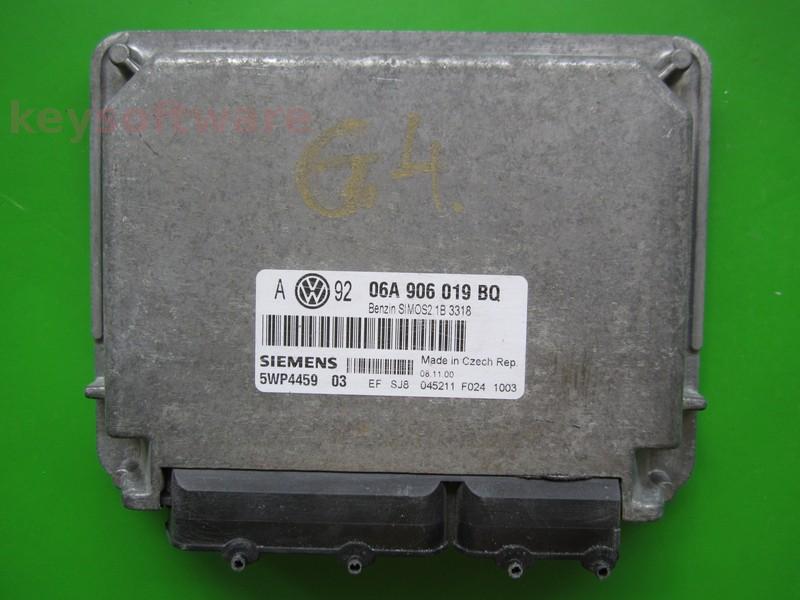 ECU VW Bora 1.6 06A906019BQ 5WP4459 SIMOS 2.1B AKL {