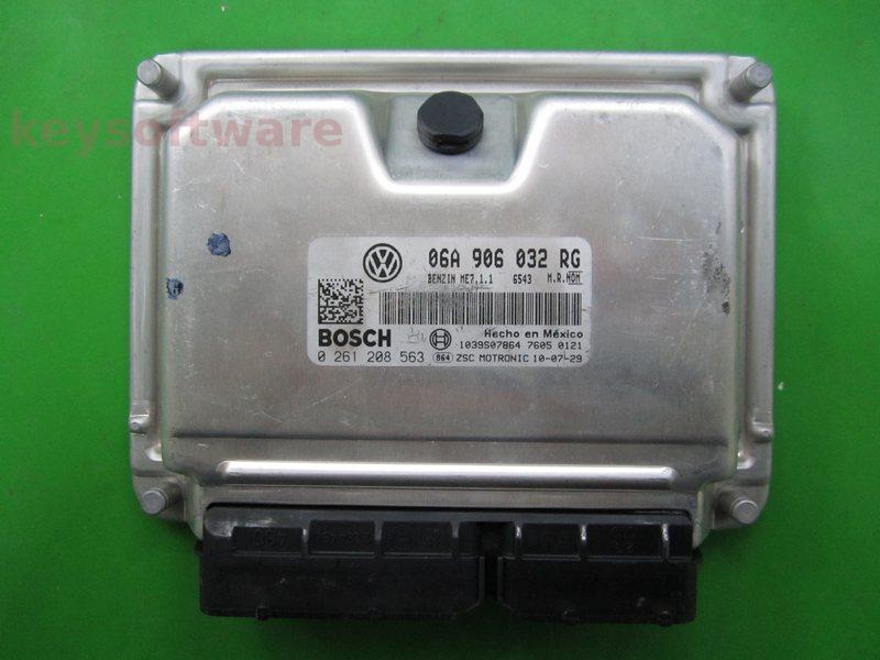 ECU VW Beetle 2.0 06A906032RG 0261208563 ME7.1.1 BEV