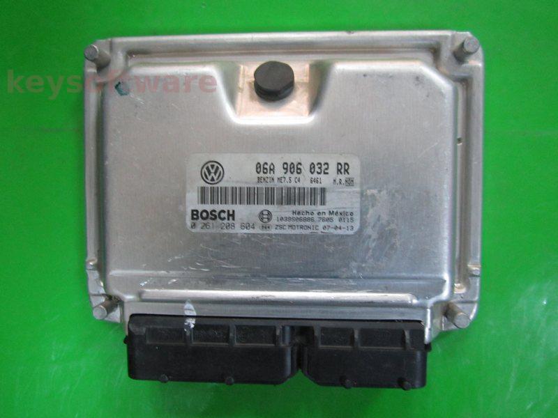 ECU VW Beetle 2.0 06A906032RR 0261208604 ME7.5 AZJ