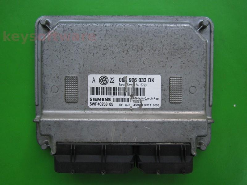ECU VW Bora 1.6 06A906033DK 5WP40253 SIMOS 3.3A {