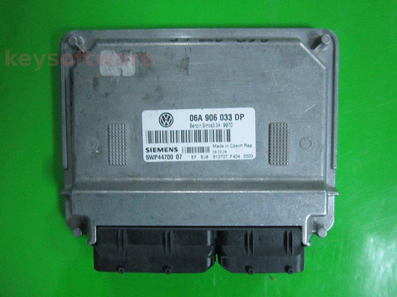 ECU VW Beetle 1.6 06A906033DP 5WP44700 SIMOS 3.3A BFS {