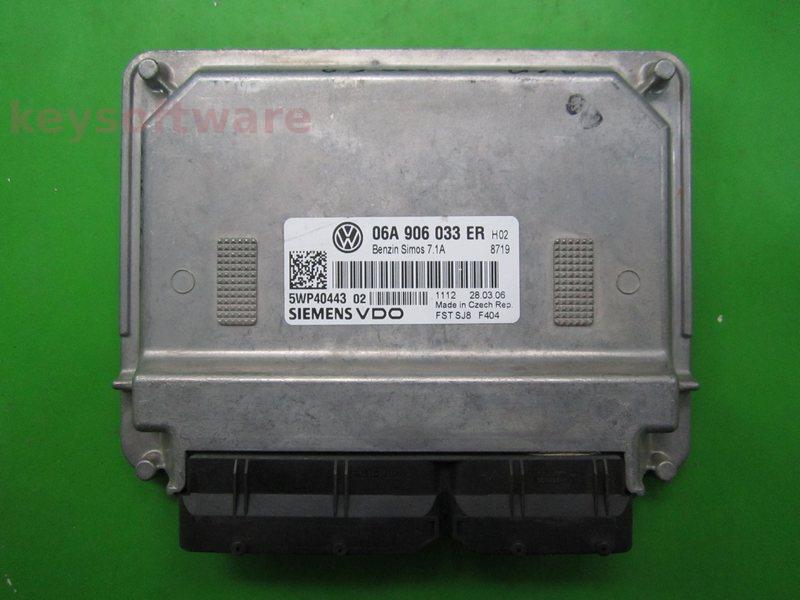 ECU VW Caddy 1.6 06A906033ER 5WP40443 SIMOS 7.1A {+