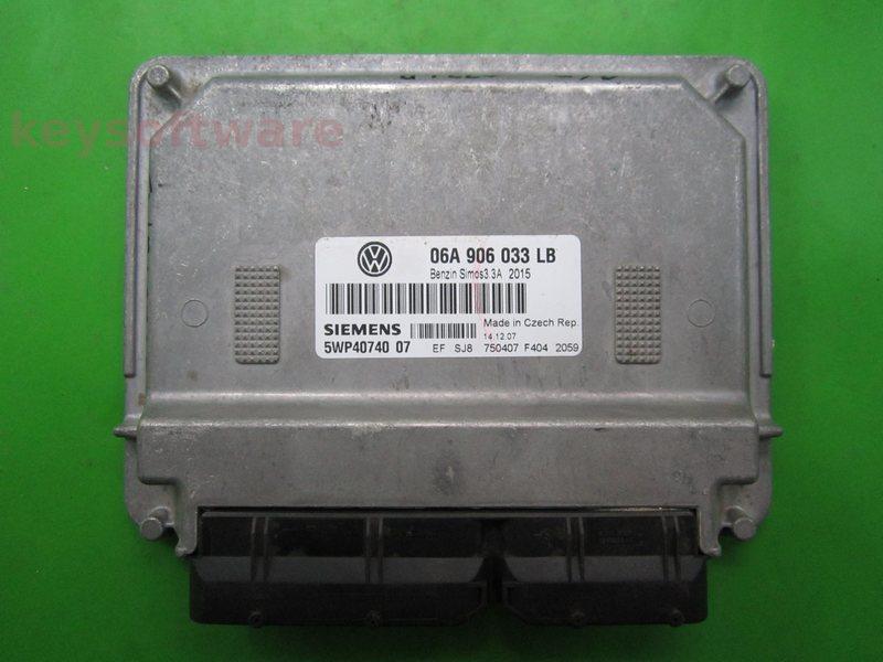 ECU VW Beetle 1.6 06A906033LB 5WP40740 SIMOS 3.3A