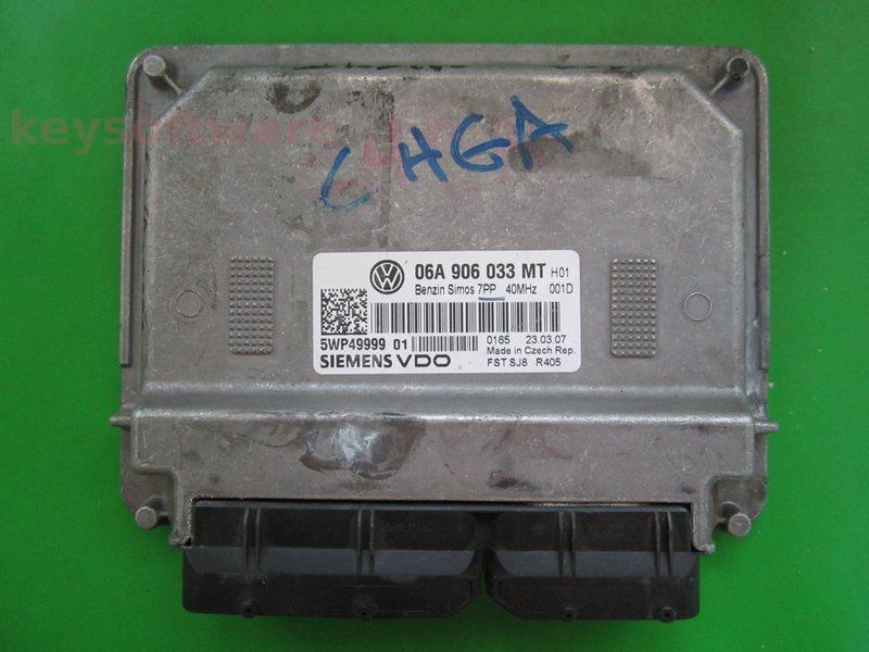 ECU VW Caddy 1.6 06A906033MT 5WP49999 SIMOS 7PP CHGA }