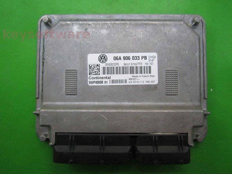 ECU VW Caddy 1.6 06A906033PB 5WP40898 SIMOS 7PP3 CHGA