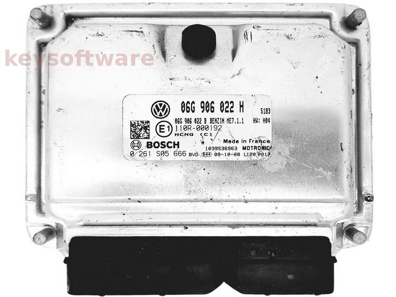 ECU VW Caddy 2.0 06G906022H 0261S05666 ME7.1.1 BSX