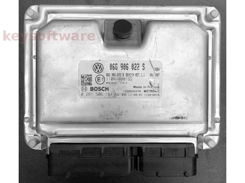 ECU VW Caddy 2.0 06G906022S 0261S06184 ME7.1.1 BSX