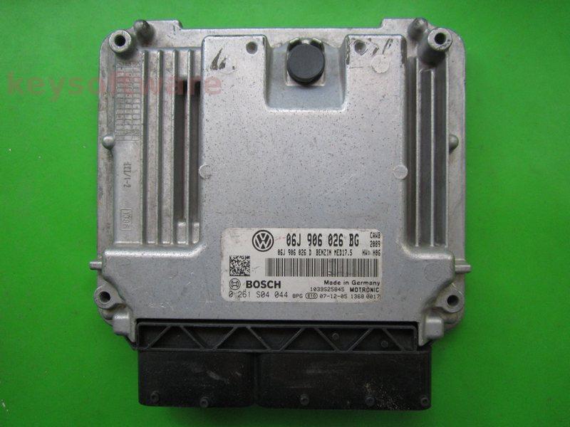 ECU VW Eos 2.0 06J906026BG 0261S04044 MED17.5 CAWB H06