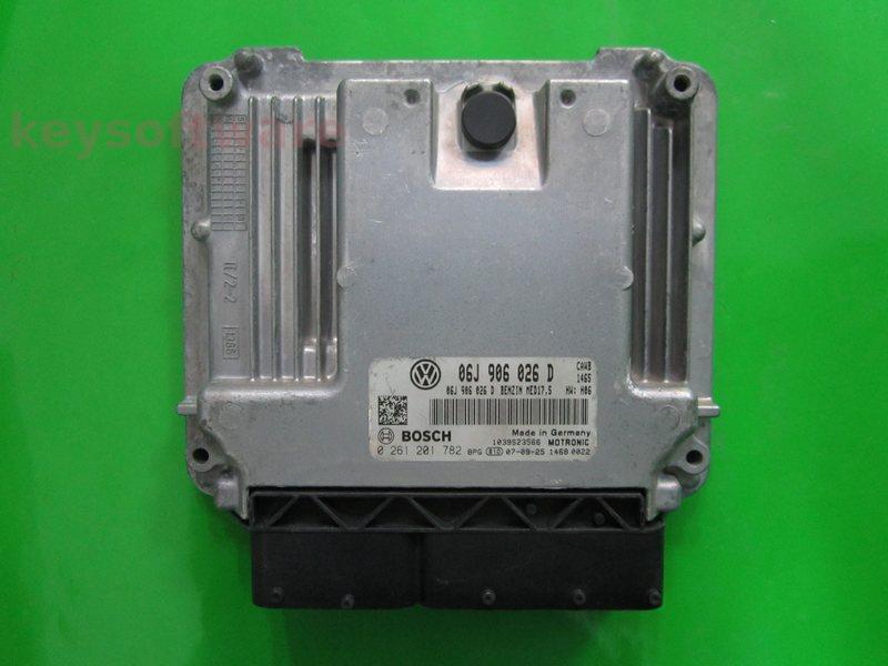 ECU VW Passat 2.0 06J906026D 0261201782 MED17.5 CAWB H06
