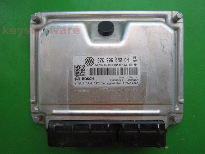 ECU VW Beetle 2.5 07K906032CH 0261S04505 ME7.1.1 BPS