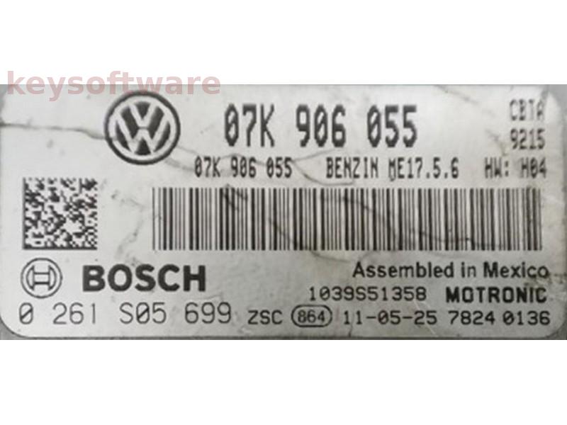 ECU VW Jetta 2.5 07K906055 0261S05699 ME17.5.6 CBTA H04 {