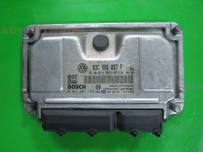 ECU Skoda Fabia 1.6 03C906057F 0261201139 ME7.5.20 BTS H05