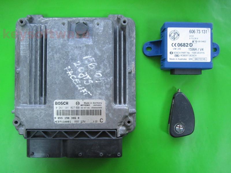 KIT Alfa Romeo 156 2.0 55190306 0261S01027 MED7.1.1