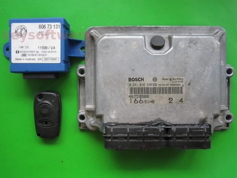 KIT Alfa Romeo 166 2.4JTD 46759586 0281010340 EDC15C7