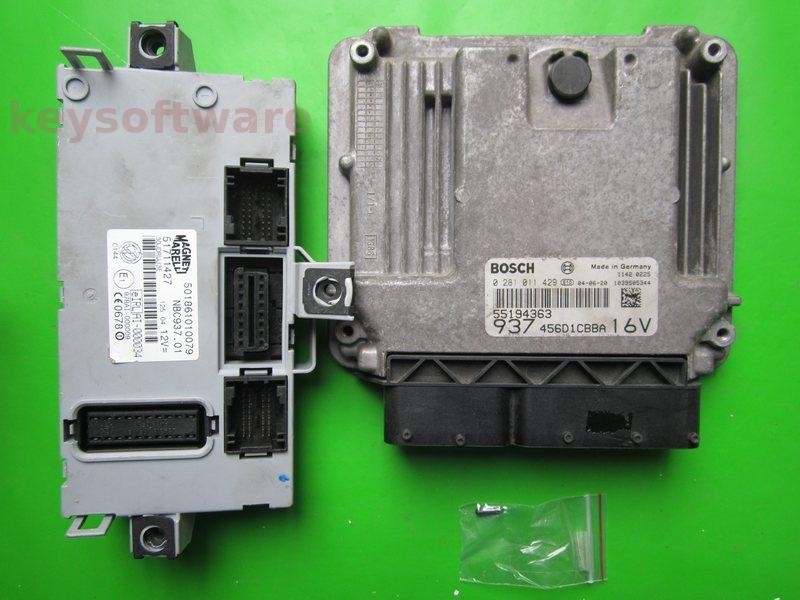 KIT Alfa Romeo 147 1.9JTD 55194363 0281011429 EDC16C8