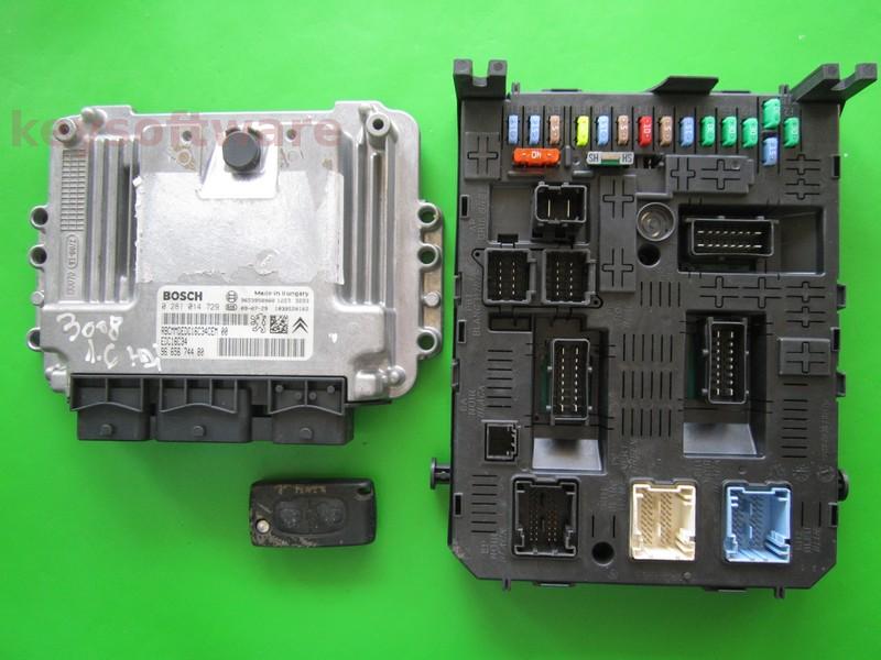 KIT Citroen C4 1.6HDI 9665674480 0281014729 EDC16C34 9HZ