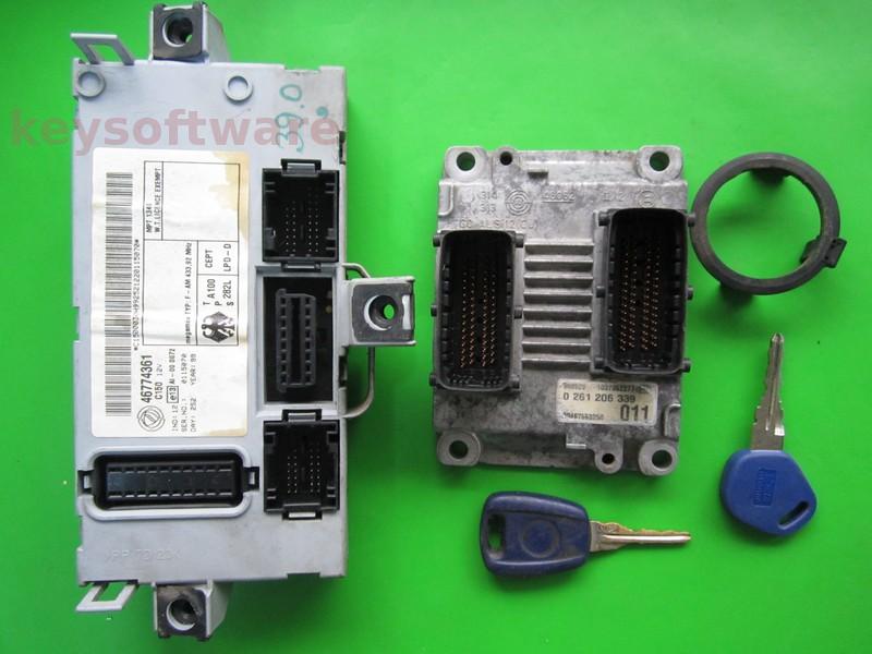 KIT Fiat Punto 1.2 46755325 0261206339 ME3.1_ME2.1