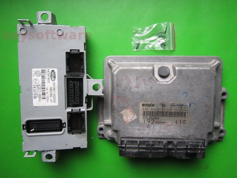KIT Fiat Stilo 1.9JTD 55185364 0281010337 EDC15C7