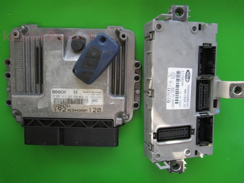 KIT Fiat Stilo 1.9JTD 55204761 0281012862 EDC16C39