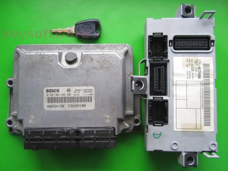 KIT Fiat Punto 1.9JTD 46534156 0281001955 EDC15C7